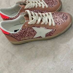 Ball star golden goose sneakers pink